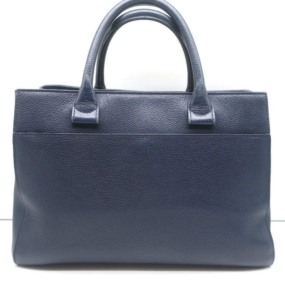 Chanel 17C Neo Executive Small Shopper Tote Navy Leather Shoulder Bag - Picture 5 of 12
